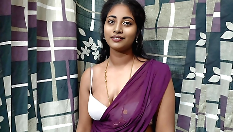 Indian stepsister with a big ass and small tits in bed
