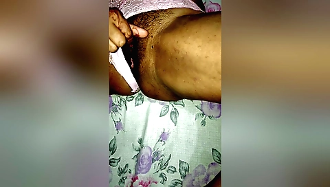 Hairy girl riding pussy solo amateur porn video 16+