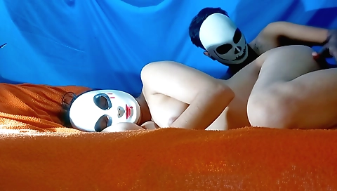 Hot cam video of two hot girls doing a funny pose together