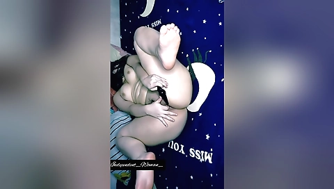 Indian brunette in a white outfit plays with her clit