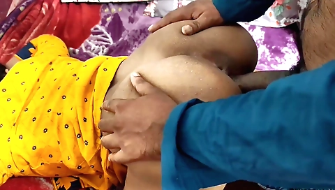 Indian woman is making a homemade video with her lover