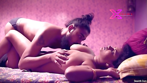 Teen babe with big boobs gets fucked in a sensual porn video