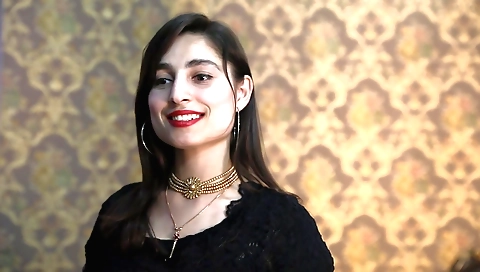 Hairy indian babe plays with her hairy pussy in solo video