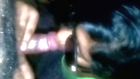 Teen amateur girl with natural tits deepthroats a man