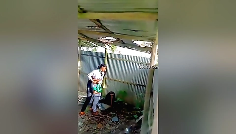 Indian brunette naked in the rainforest outdoors - outdoors