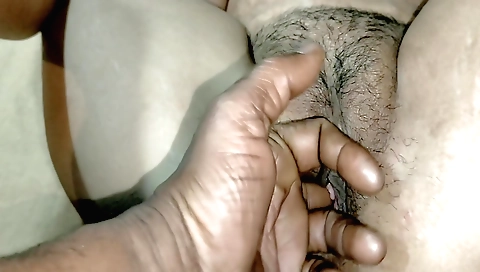 Pussy of a brunette is playing with a cock on webcam