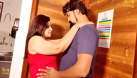 Big tits amateur brunette milf enjoys a hot handjob