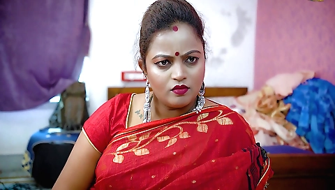 Big booty brunette is caught by her stepson and fucked