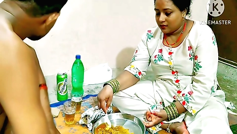 Brunette is a slut who likes to suck her husband's cock