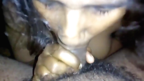 Indian brunette in a long hair bikini is making a porn video