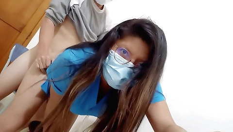 Indian milf has her doctor's wife fucked and cramp