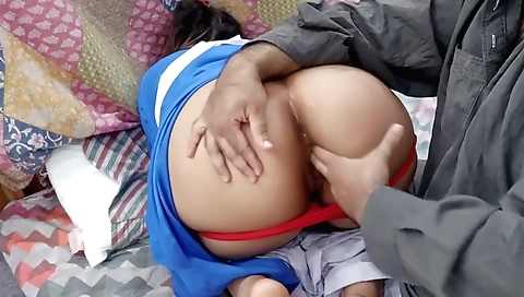 Stepfather's friend is fucking a busty milf in an amateur film