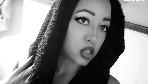 Sexy brunette witch transforms into an expert witch