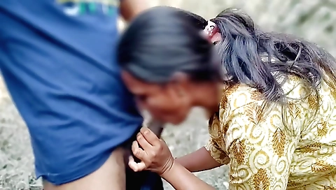 Small tits and a sexy tattooed brunette in outdoor vid