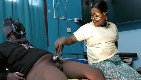 Indian couple is having a great time with each other