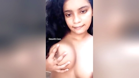 Indian brunette amateur one shot girl solo porn video