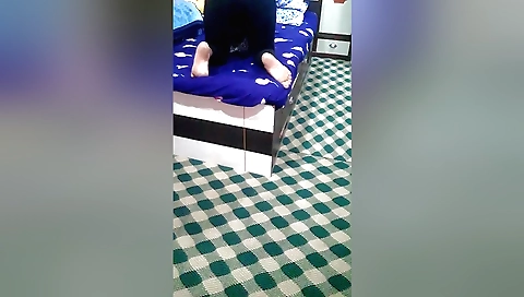 Amateur girl masturbating with natural tits on camera