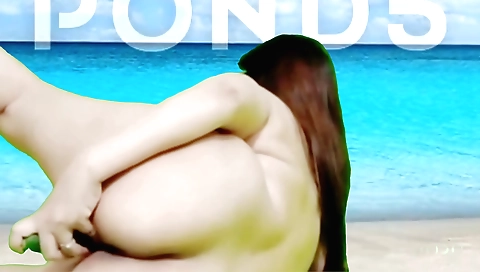 Indian brunette is masturbating in front of her husband