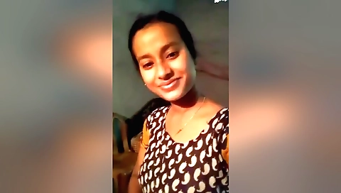 Thin brunette shows her juicy pussy lips with a nice blowjob