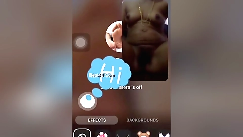 Hairy indian girl in a sexy outfit fucks in the webcam