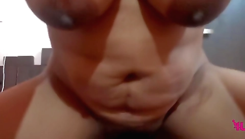 Chudai gets on top of camera and shows off her body