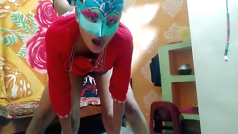 Bhabhi in a sexy dress is very hot and she is very horny