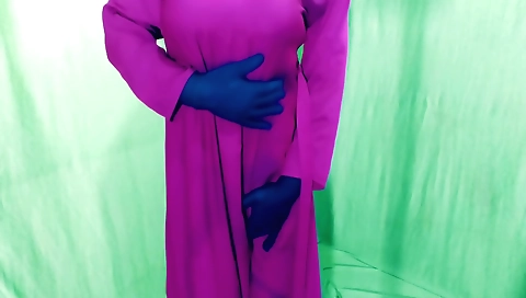 Indian beauty gets naked and fucked in a solo scene