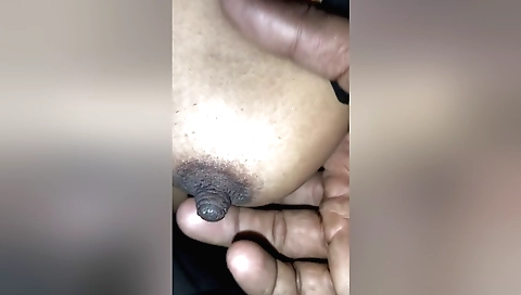 Busty tamil couple in doggy style position with creampie