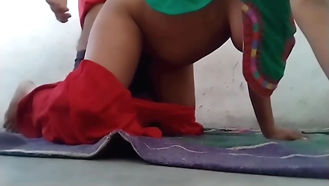 Hot brunette gets horny and gets fucked by a big man