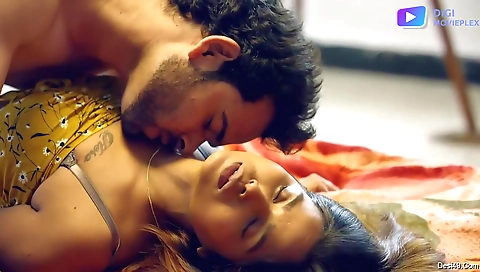 Stunning brunette teen with a great smile is having fun