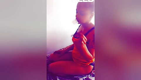 Indian big cock sucking slut shows the size of her pussy