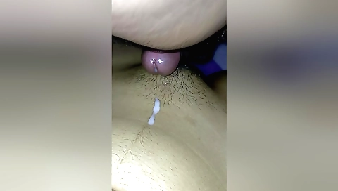 Indian girl in short shirt and blouse is masturbating