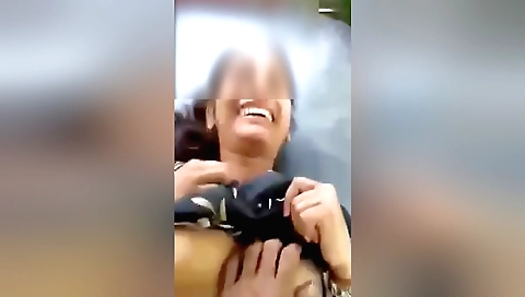 A brunette is getting fucked in the POV on a camera