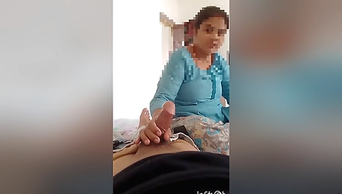 Blonde stepsister gets her pussy fucked in the house