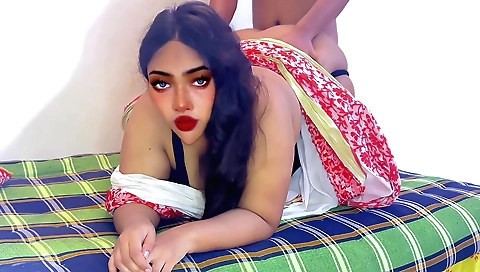 Amateur milf fucks a handsome guy in front of camera