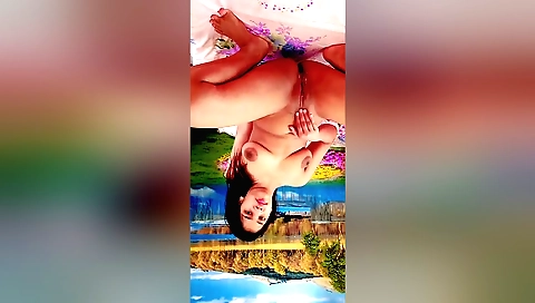 Big tits brunette babe fucked hard on the web camera