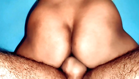 Indian hairy babe cumming inside her husband's hole