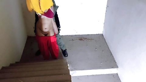 Amateur indian brunette in a khala ki beti costume 069