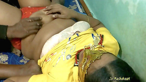 Indian woman in lingerie is getting penetrated in bedroom