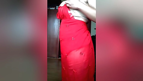 Indian chick wearing sexy dresses plays with her pussy