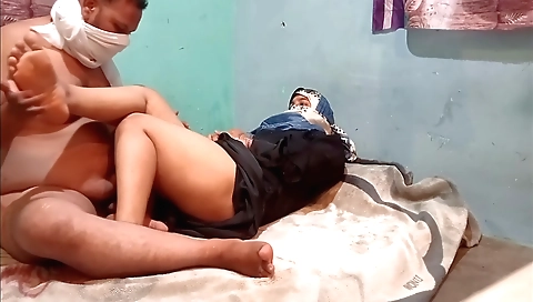 Indian teen takes off dress and bra on a chair to fuck