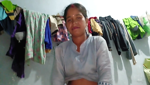 Indian brunette shows off a good hairy body and hair