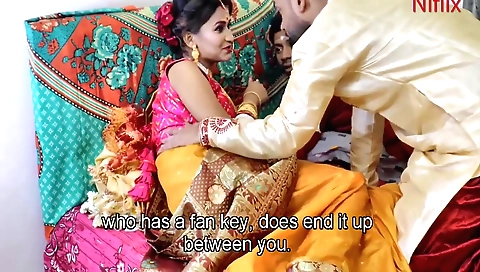 Indian hottie enjoying a threesome with her hubby and stepbro