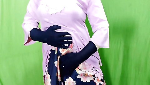 Solo indian housewife in a village housewife video