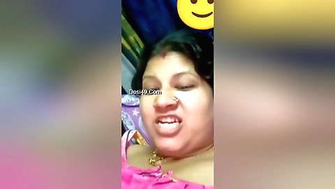 Indian chubby teen is having a big ass on a webcam video
