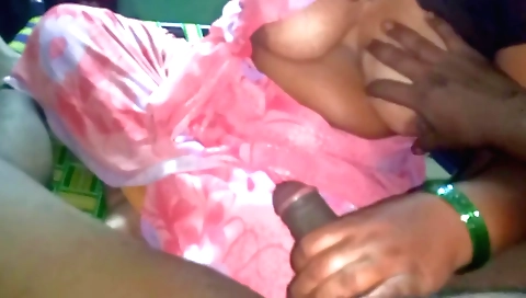 Indian girl with big tits 1st time fucking her aunt