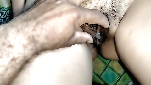 I am showing hairy and pussy of my wife from camera