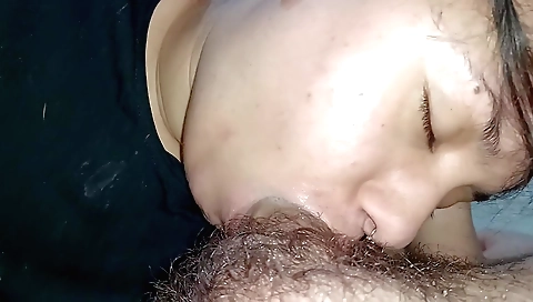 Indian milf in lingerie gets her mouth licked and fucked