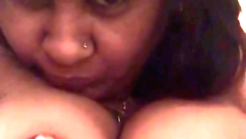 Indian brunette rides her man's dick in a solo video