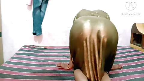 Indian solo female gets her stepson's penis and fingered